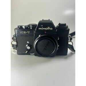UNTESTED AS IS Minolta XE-7 35mm SLR Film Camera Body, Black